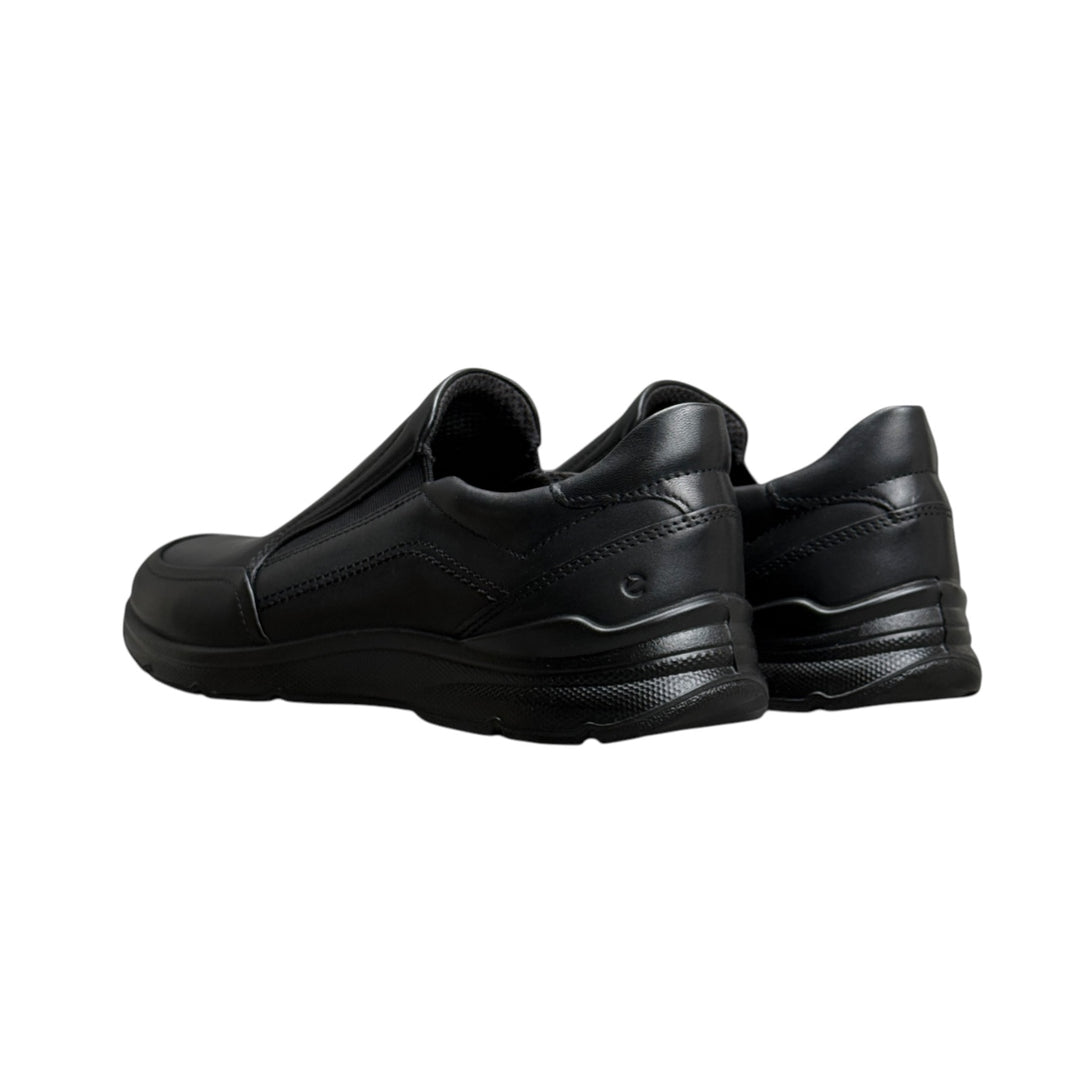 ECCO IRVING BLACK ELASTICS