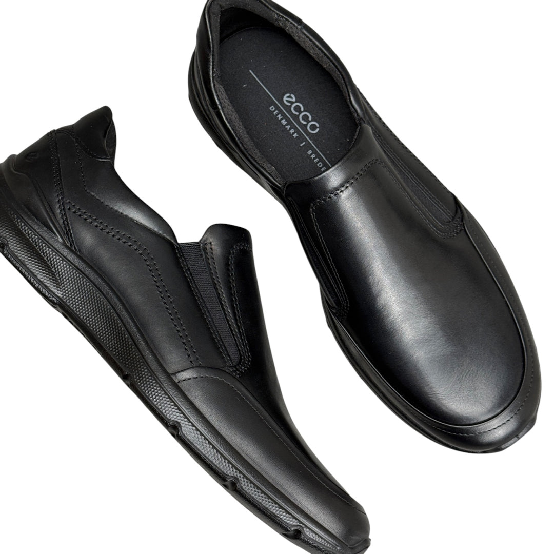 ECCO IRVING BLACK ELASTICS