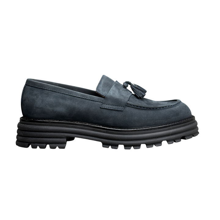 ANGELICA BLUE NUBUCK MOCCASIN SIZE 40