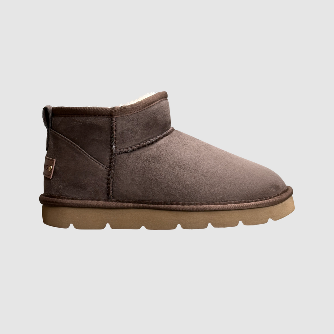 GRUNLAND Boot MARRONE basso con fodera in peluche
