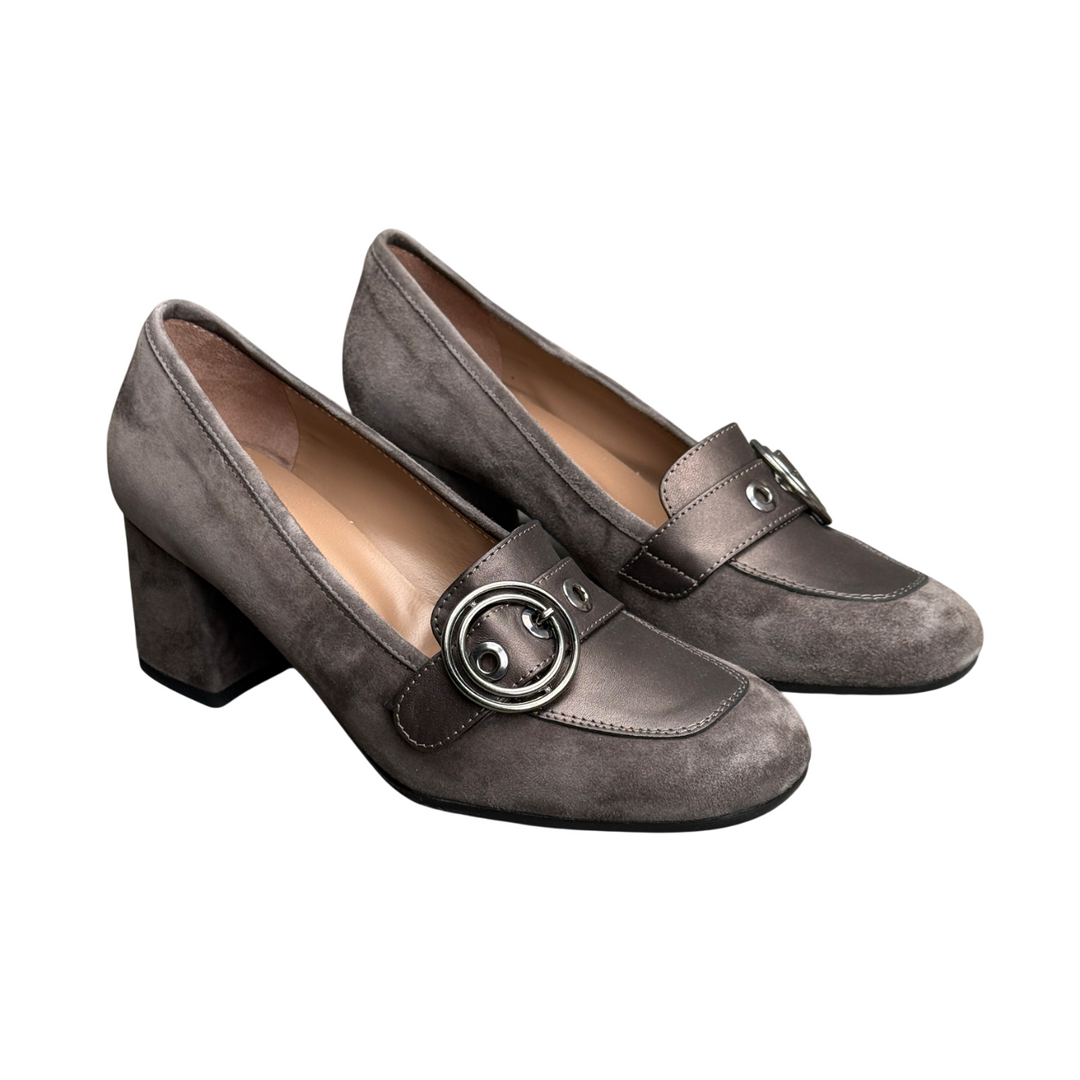 FACCO MOCASSINO CAMOSCIO TAUPE N. 38.5