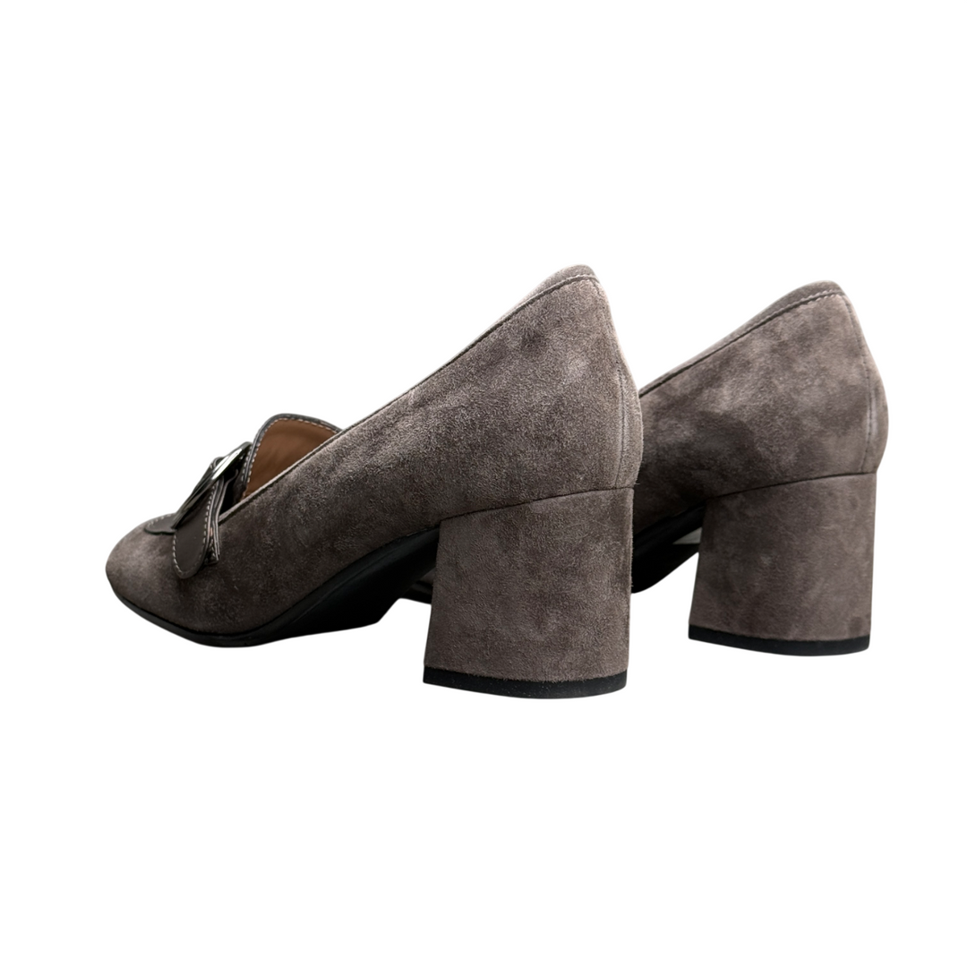 FACCO MOCASSINO CAMOSCIO TAUPE N. 38.5