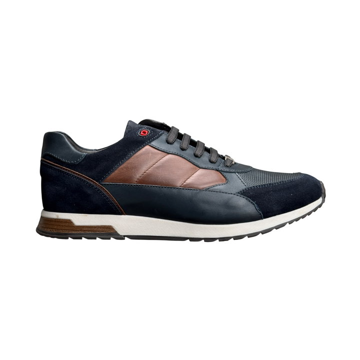 EXTON SNEAKER BLU-CUOIO