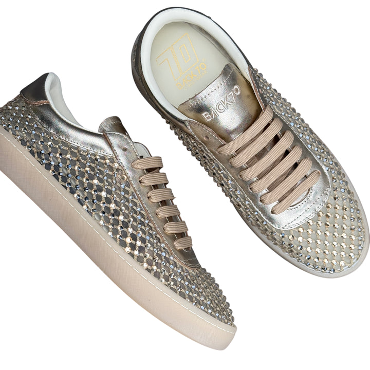 BACK 70 Sneaker Strass Gold