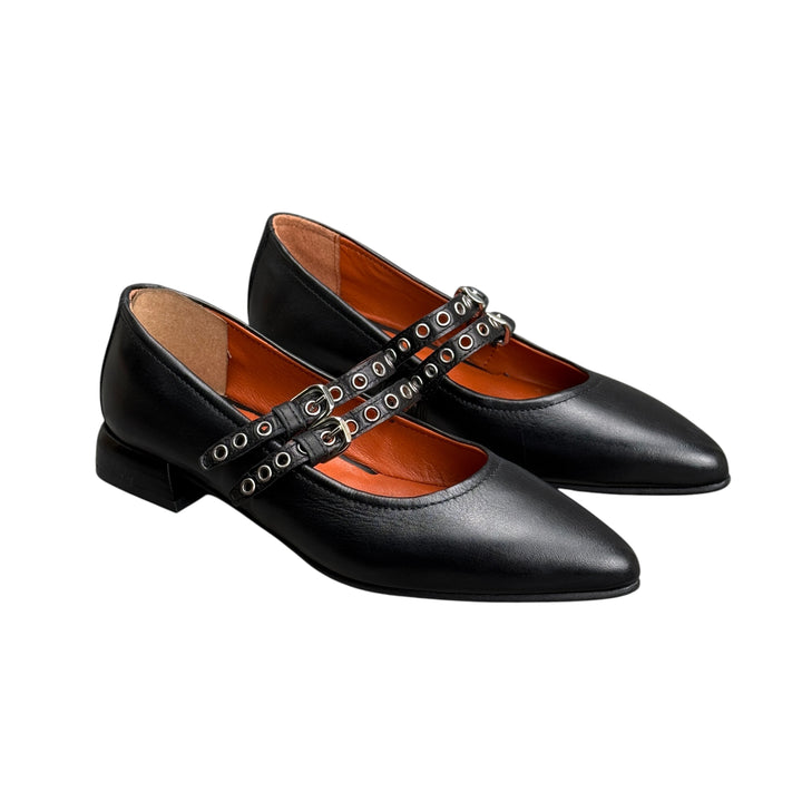 MJUS Ballerina Cinturini Nera