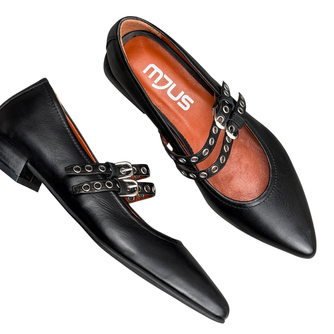 MJUS Ballerina Cinturini Nera