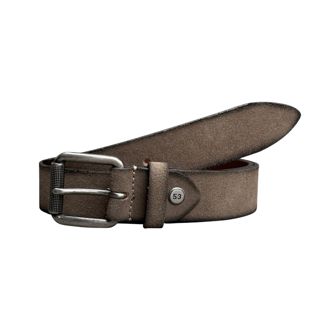 MINORONZONI Cintura Suede Taupe