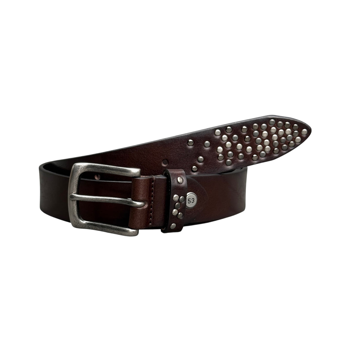 MINORONZONI Cintura Pelle T. di Moro Borchie