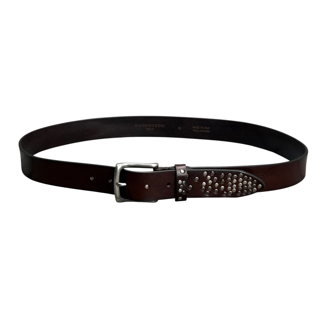 MINORONZONI Cintura Pelle T. di Moro Borchie