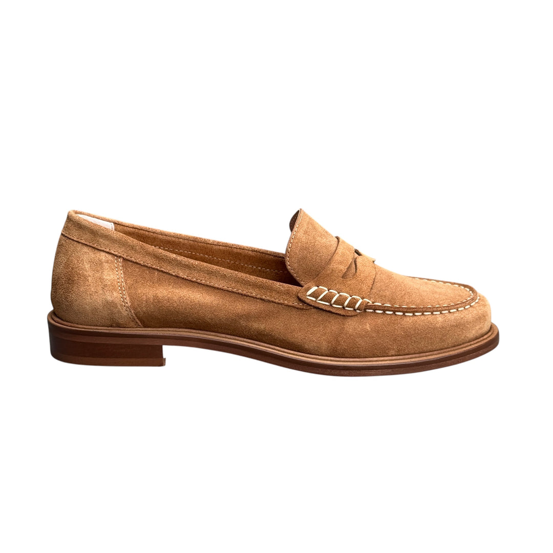 ELISA LANCI Mocassino Suede Cuoio