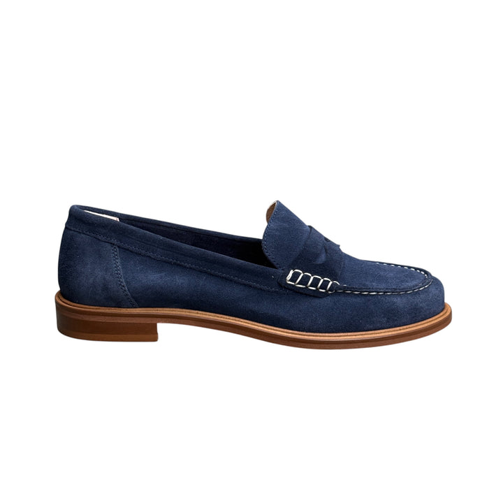 ELISA LANCI Mocassino Suede Blu