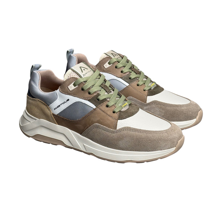 AMBITIOUS Sneaker Rider 80s Runner Combi Offwhite