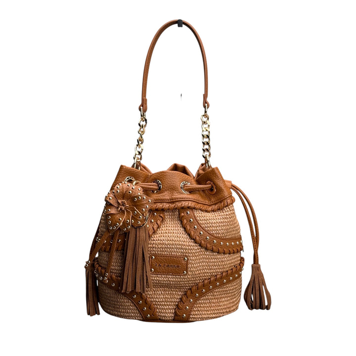 LA CARRIE La Plage Leather Bucket Bag