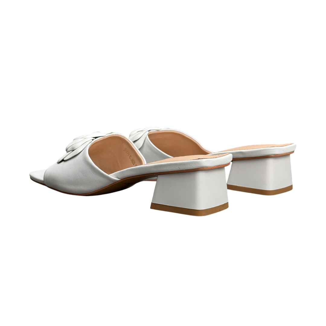 JANET & JANET Ciabattina Fiore J-771 Avorio