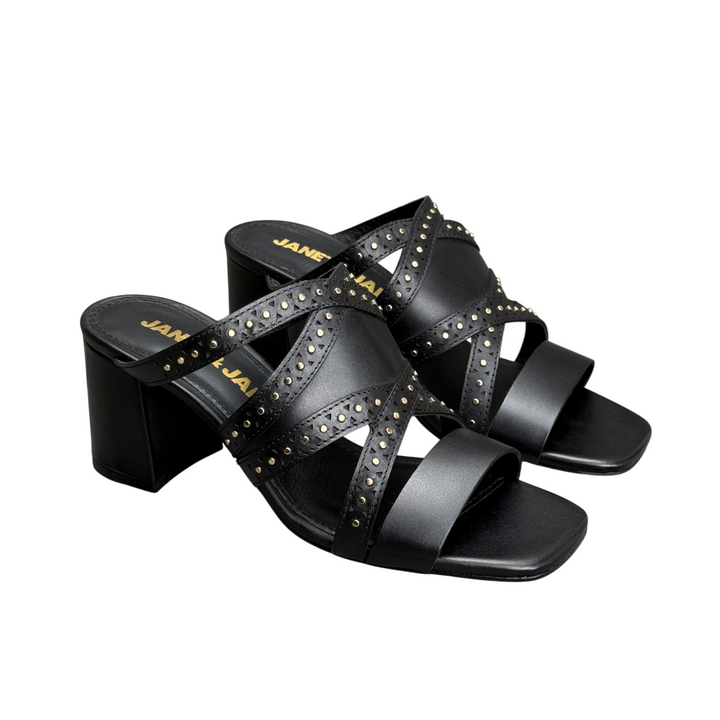 JANET & JANET Sandalo Borchie J-732 Nero