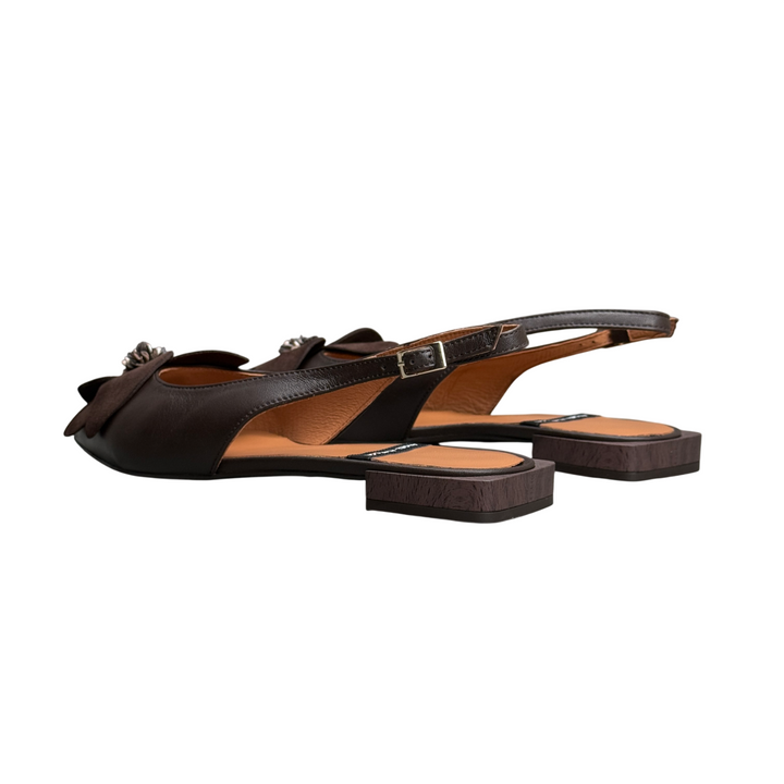 ANGEL ALARCON Fiora Slingback Dark Brown