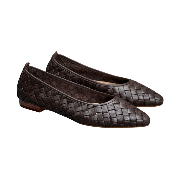 UNIKA Woven Leather Ballerina