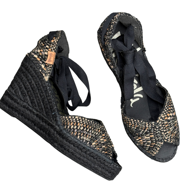 VIDORRETA Sandalo Espadrillas Zeppa 0146 Nero
