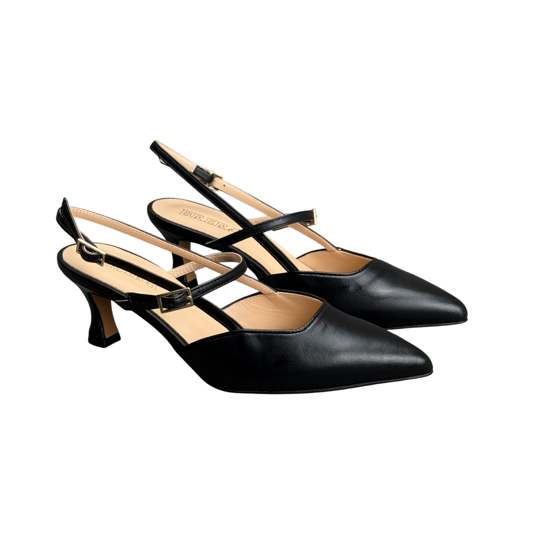 BRERA Slingback Nappa Nera