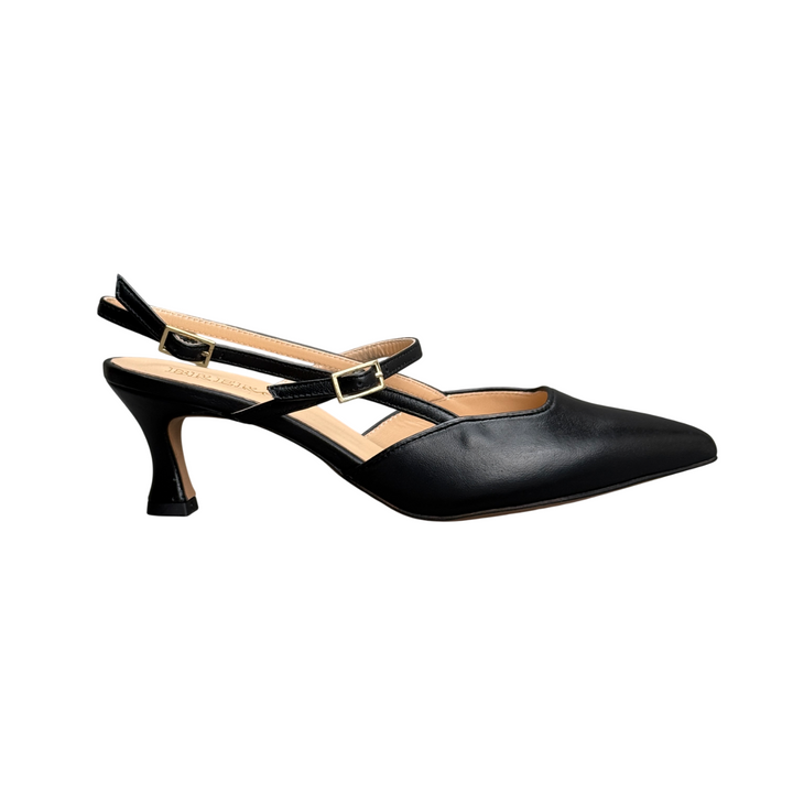 BRERA Slingback Nappa Nera