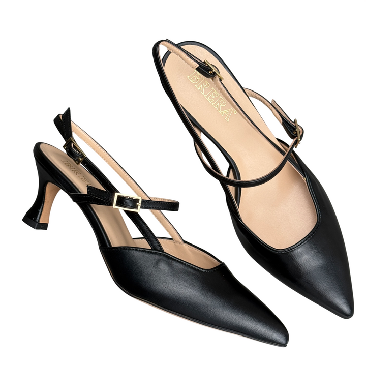 BRERA Slingback Nappa Nera