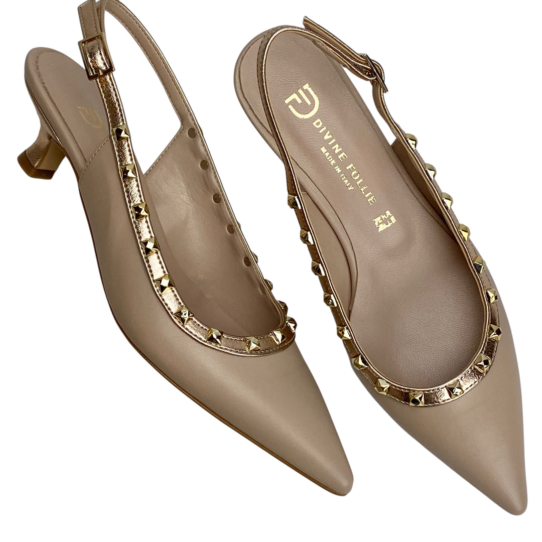 DIVINE FOLLIE Slingback Nude/Cipria