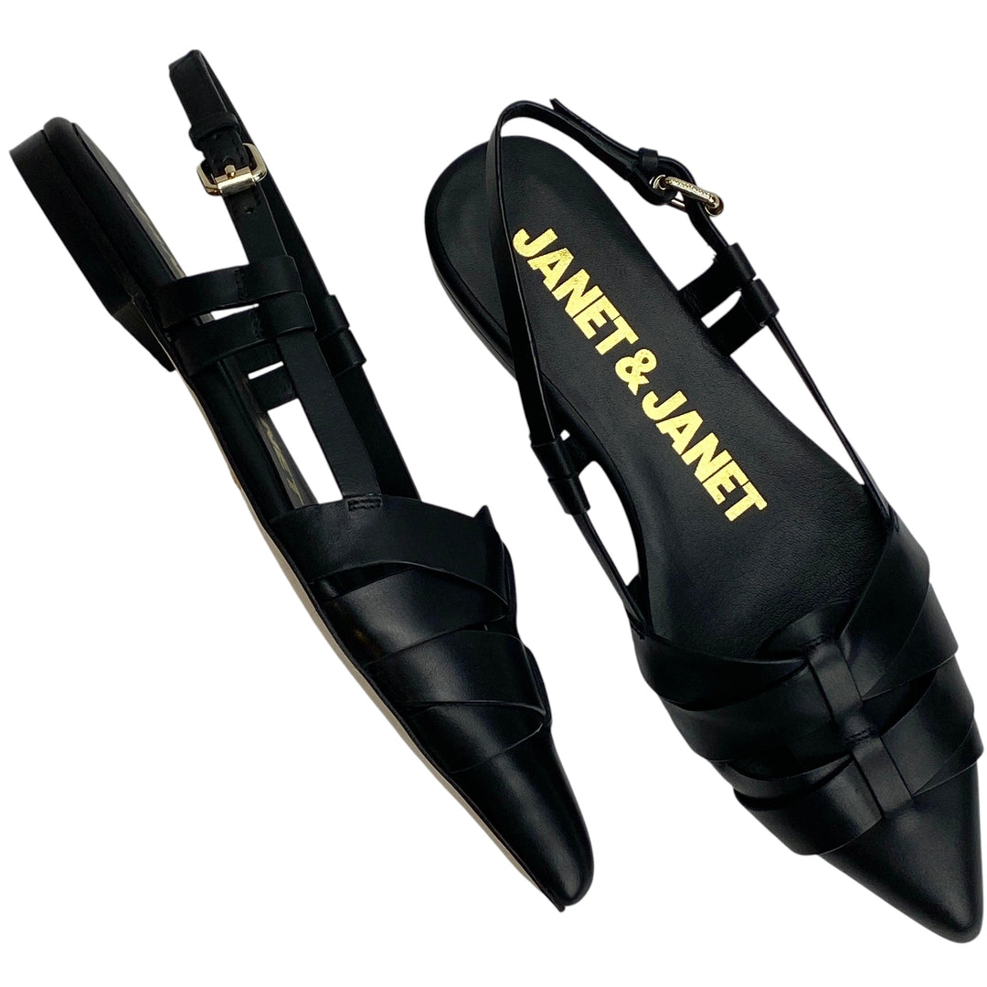 JANET & JANET SLINGBACK NERO