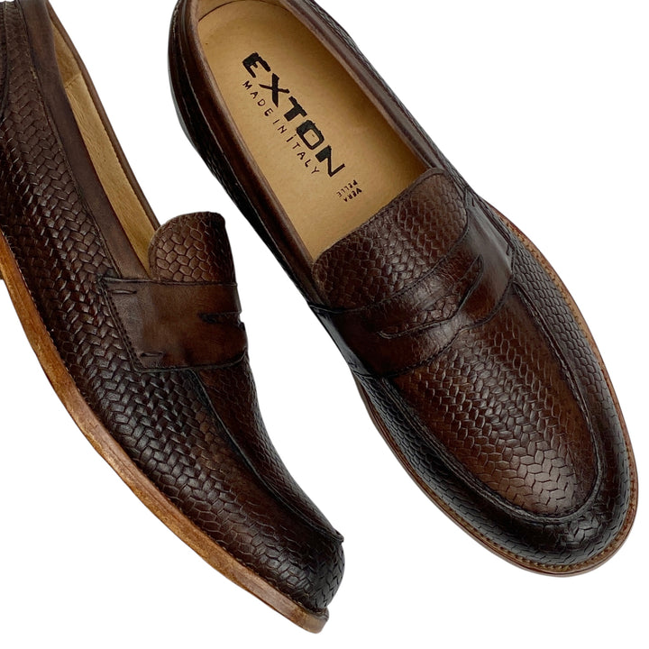 EXTON MOCASSINO STAMPA INTRECCIO