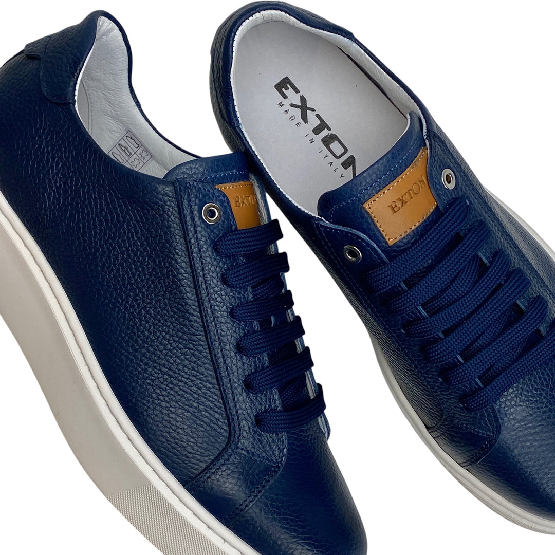 EXTON SNEAKER MARTELLATA BLU